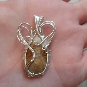 Coral Fossil pendant